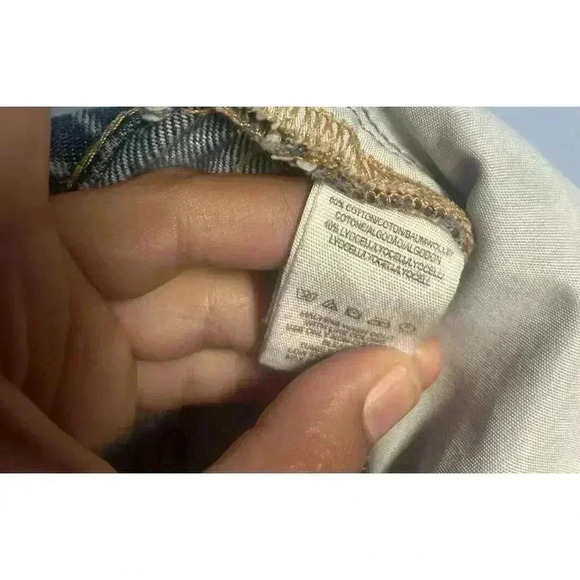 Free People Lita cropped distressed straight leg High Waisted jeans Size 31 - Picture 5 of 8